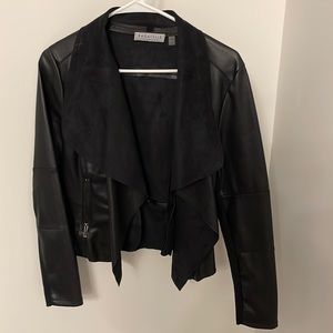 Black leather jacket